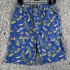 Polo Ralph Lauren Sleepwear Shorts Men’s Small Nautical Animal Print Drawstring